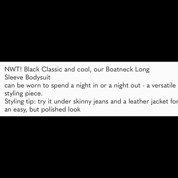 Sam Edelman boat neck bodysuit NWT - Picture 3 of 10